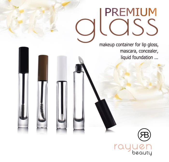 Premium Glass Bottles for Mascara and Lipgloss